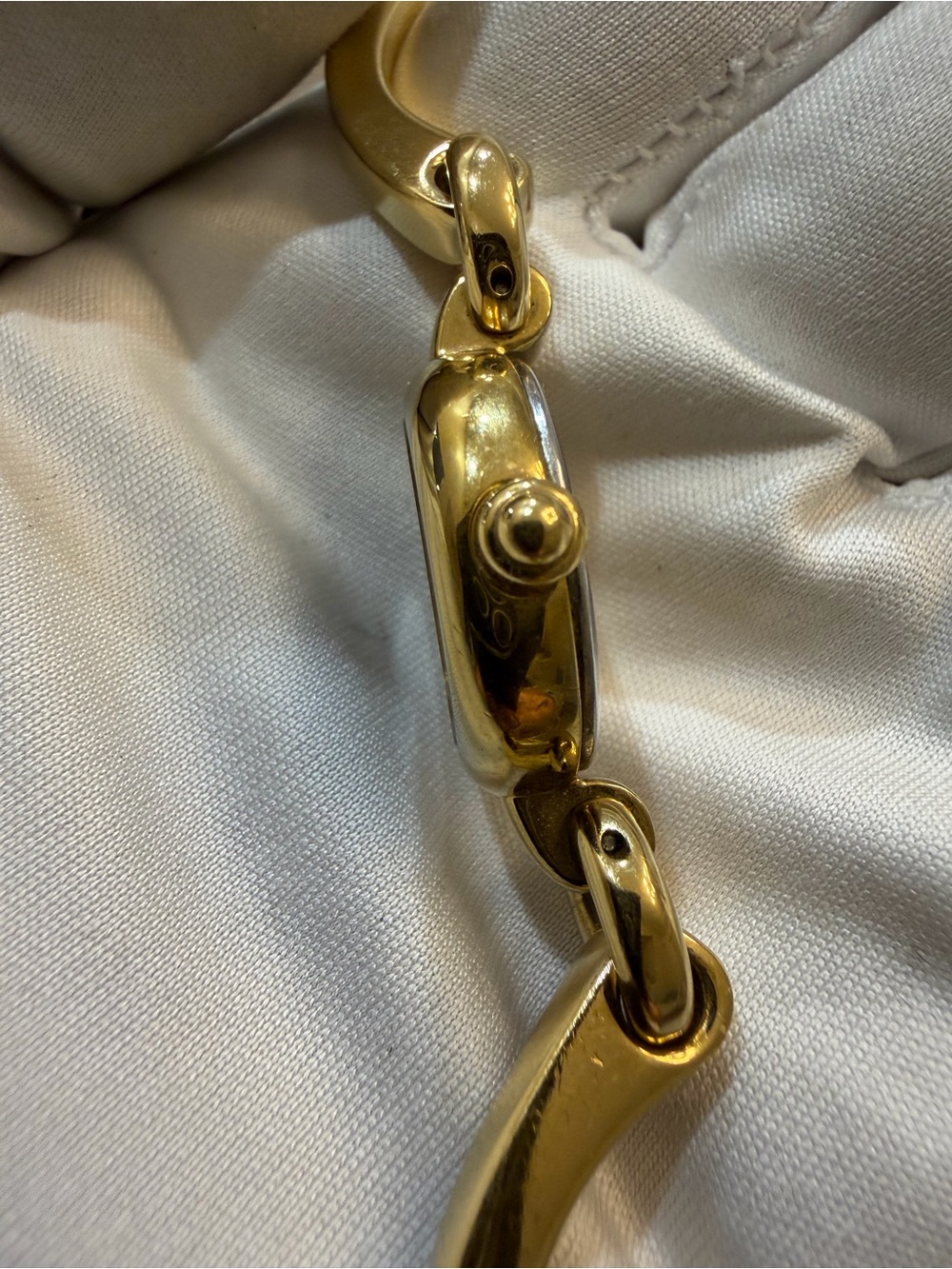 Vintage Citizen Eco-Drive Ladies Bangle Charm Watch Gold Tone Black Dial B023 - Picture 6 of 15
